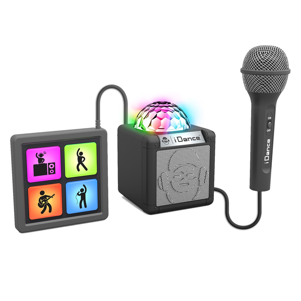 Karaoke Con Amplificador, Disco Ball y Sound Pads 6 En 1 Cefa Tronic 2