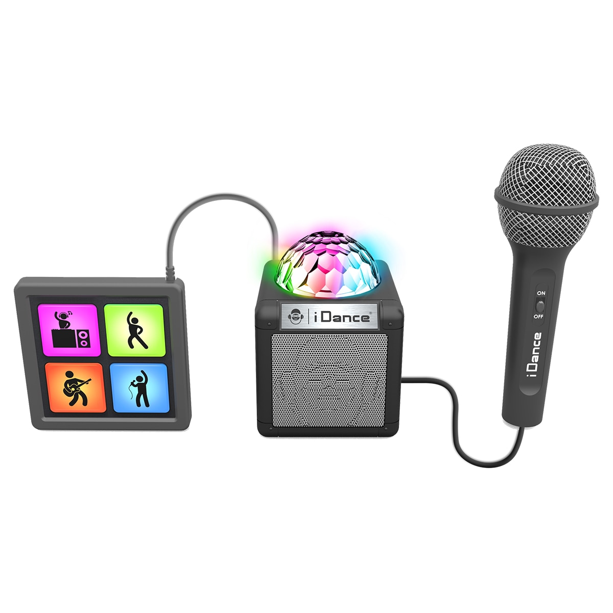 Karaoke Con Amplificador, Disco Ball y Sound Pads 6 En 1 Cefa Tronic 3