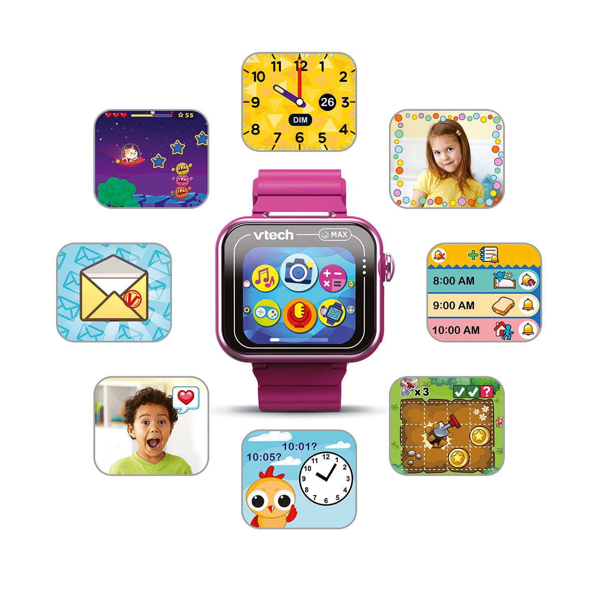 Kidizoom Smartwatch Max frambuesa VTech 3