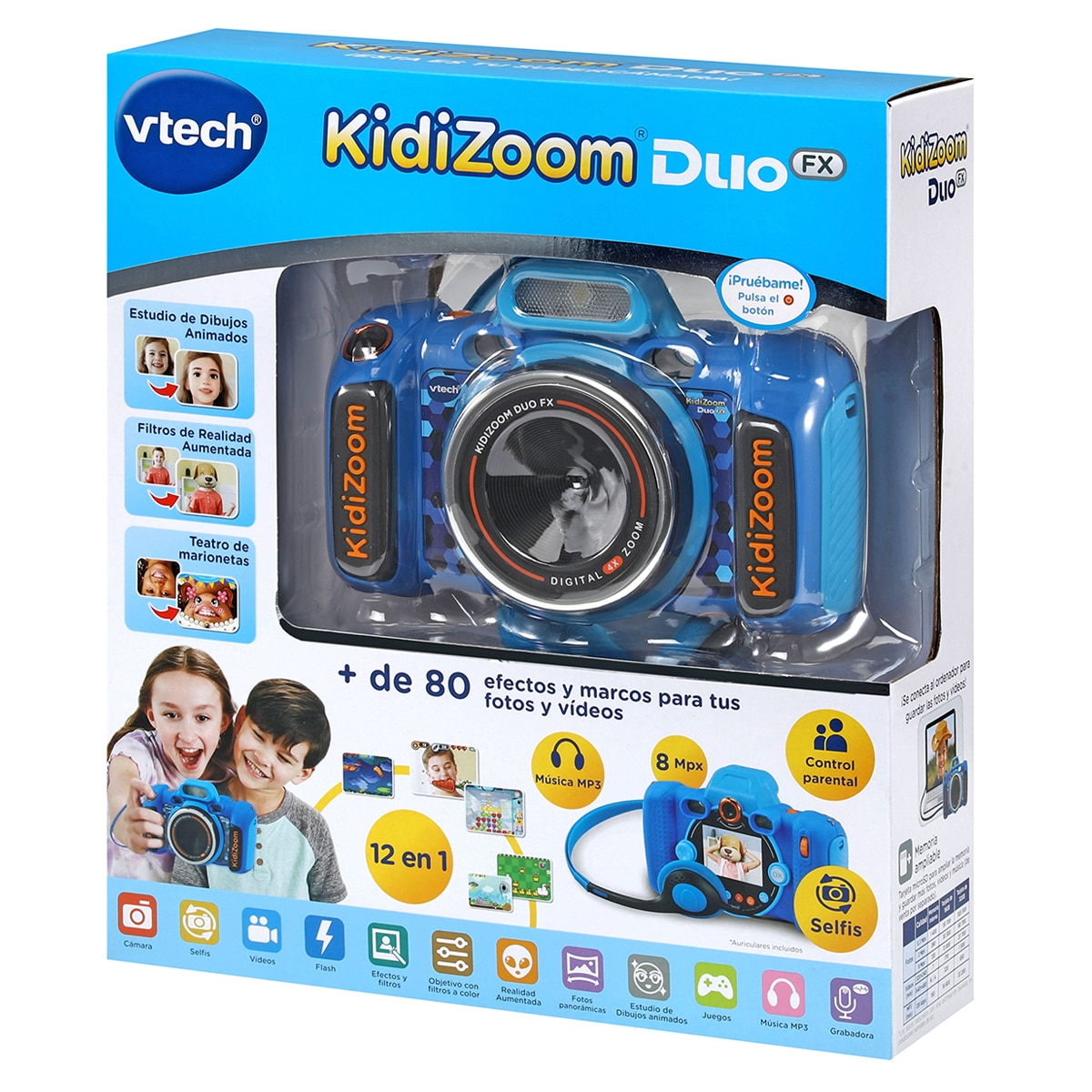 Cámara de fotos Kidizoom Duo FX azul VTech 4