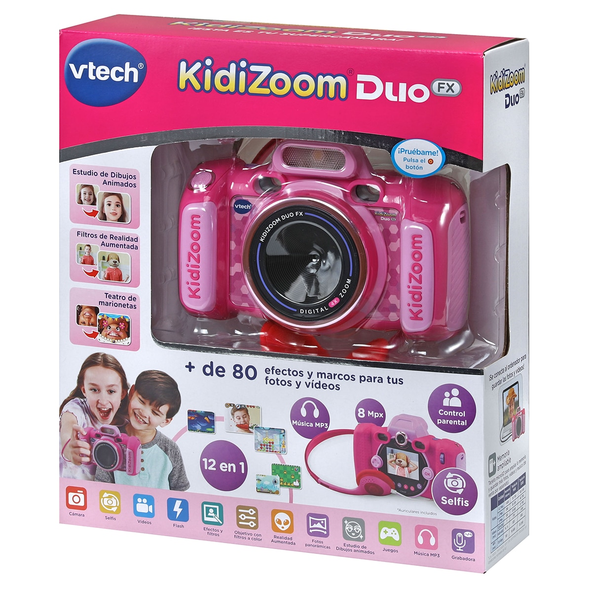 Cámara de fotos Kidizoom Duo FX rosa VTech 3