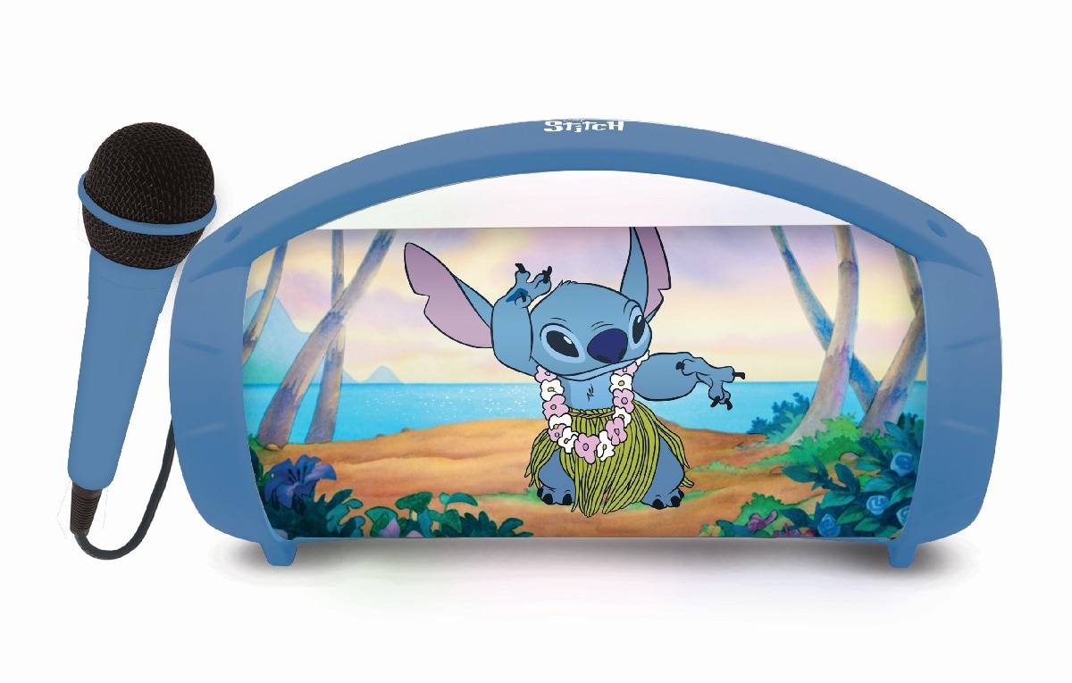 Lexibook – Altavoz bluetooth con micrófono Disney Stitch Lexibook.