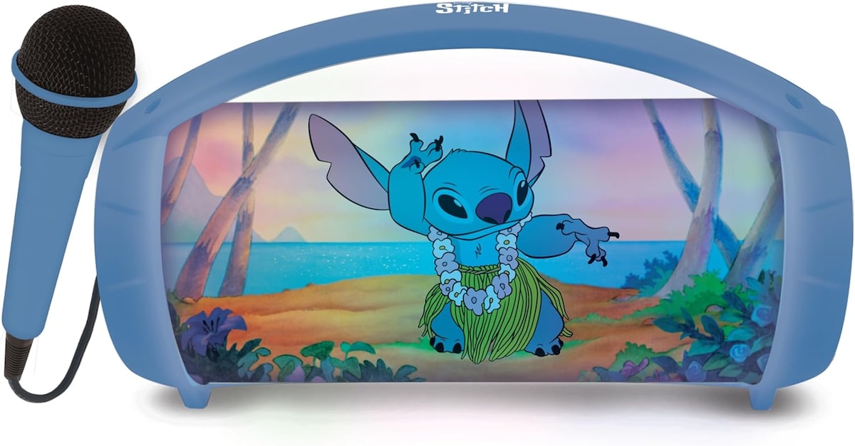 Altavoz bluetooth con micrófono Disney Stitch Lexibook 6
