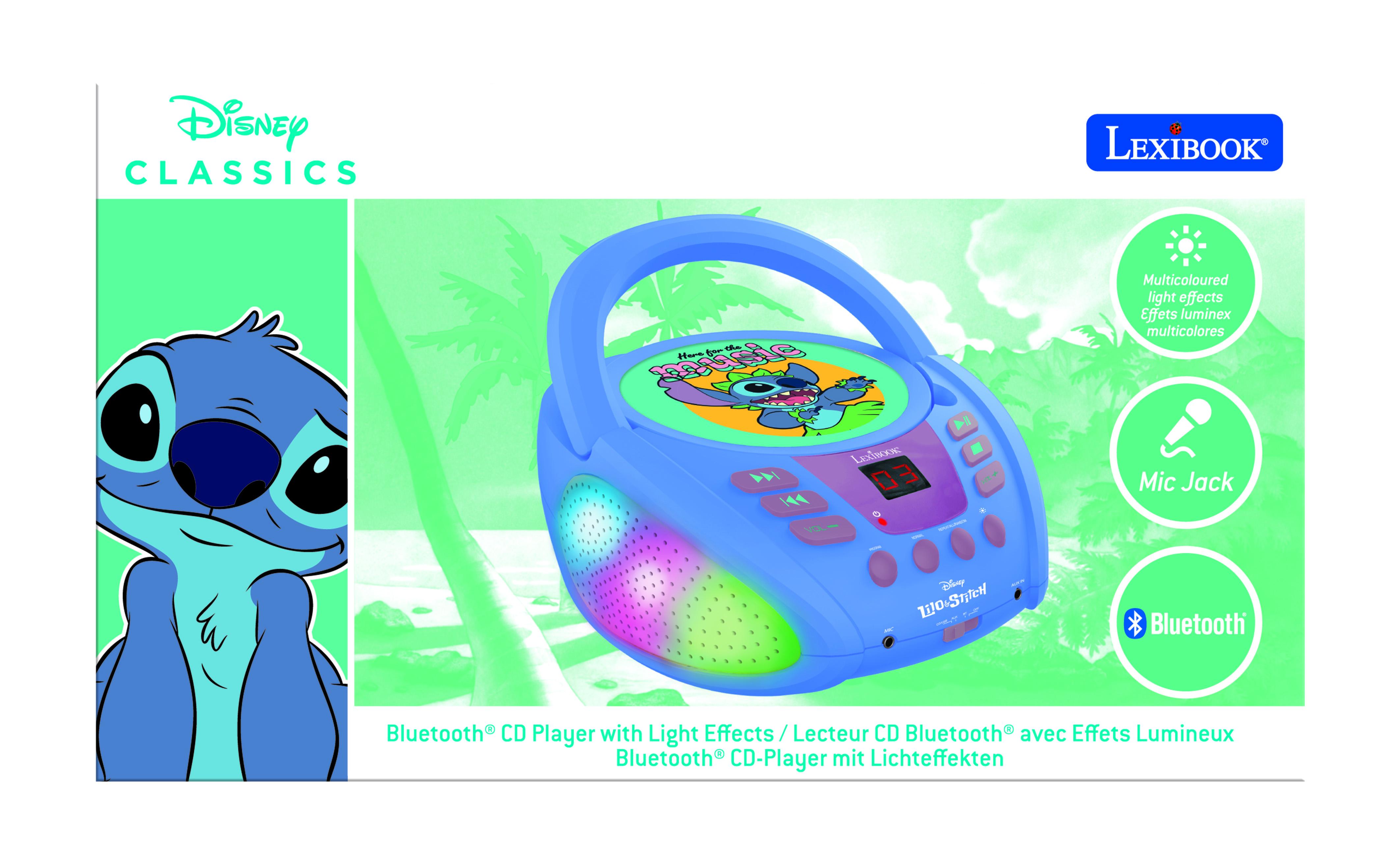 Reproductor de CD de Disney Stitch Bluetooth Lexibook · Lexibook