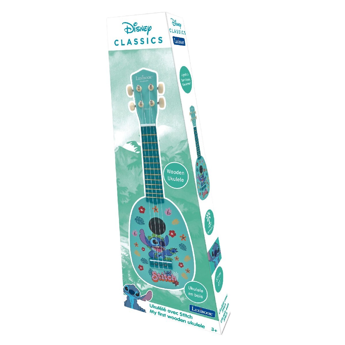 Ukelele madera Disney Stitch Lexibook 2