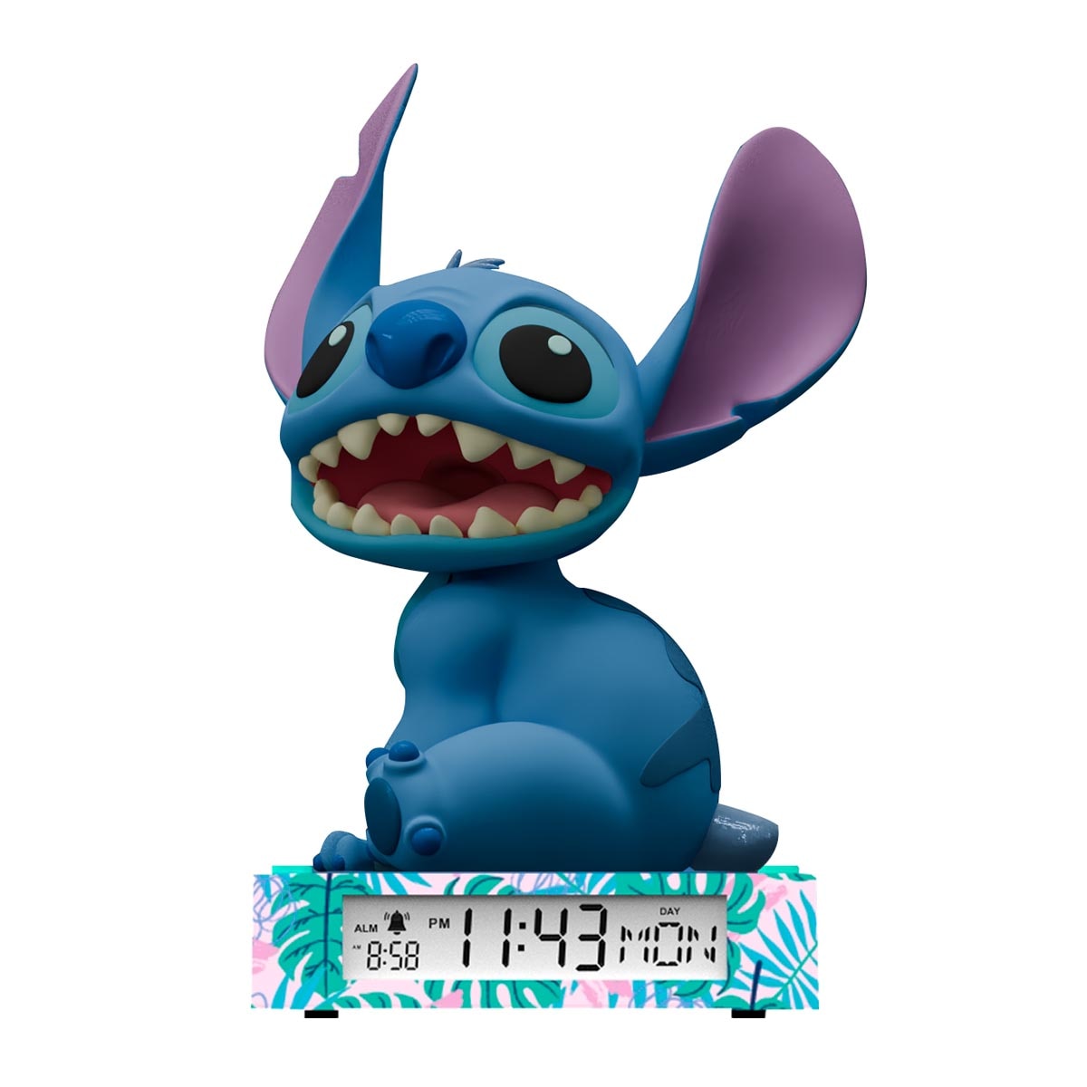 Imagen 0 de Lámpara 3D con despertador y fecha Stitch