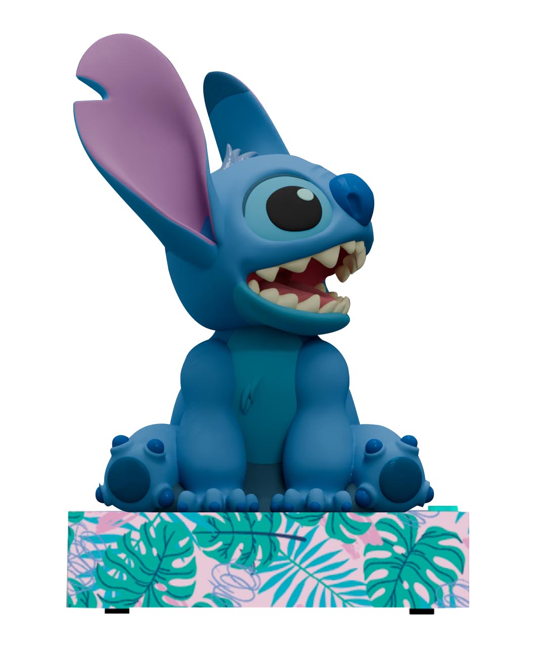 Lámpara 3D con despertador y fecha Stitch 2