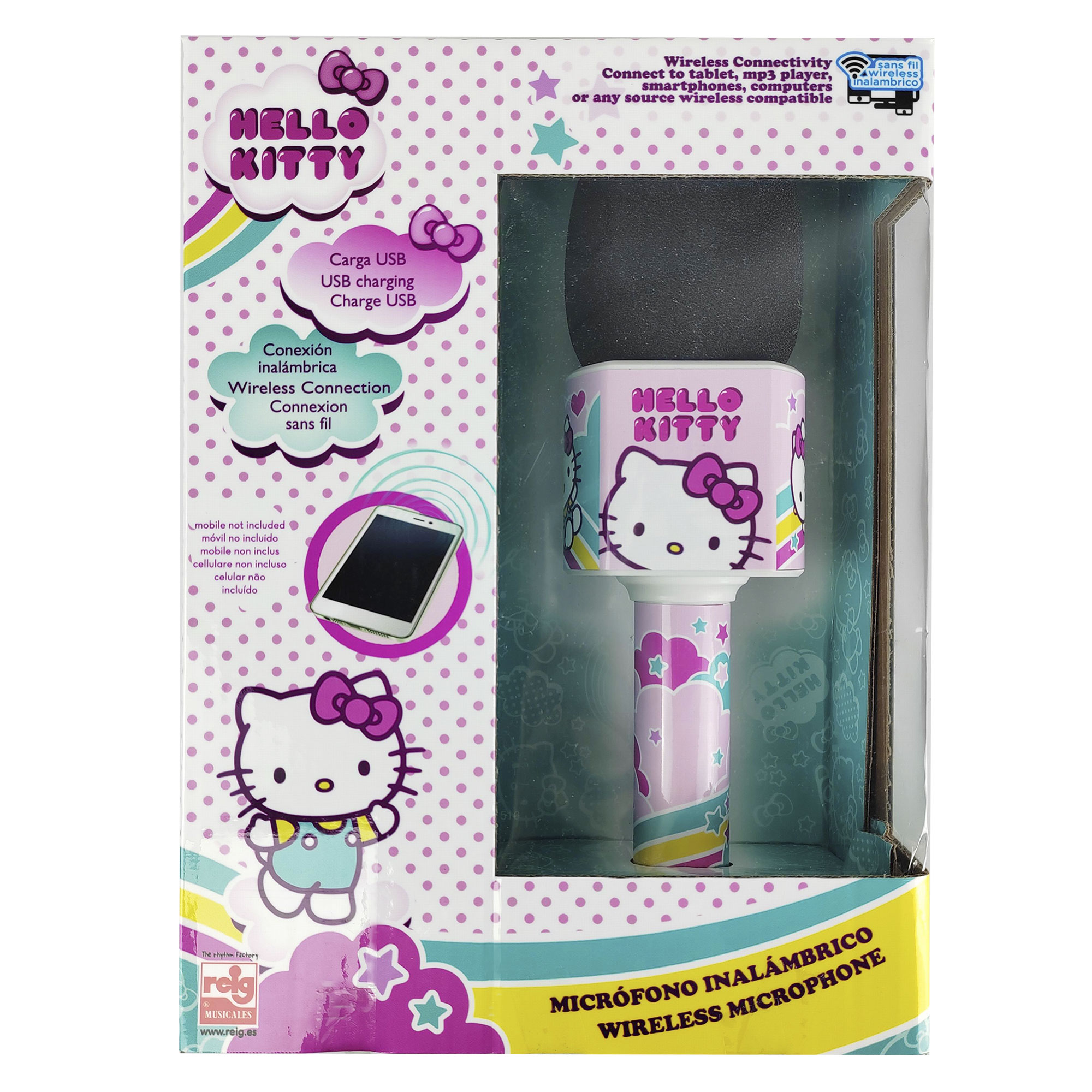 Microfono bluetooth rosa con melodias 4