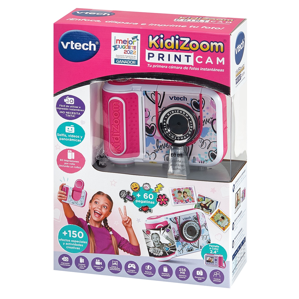 Print cámara rosa Kidizoom 10