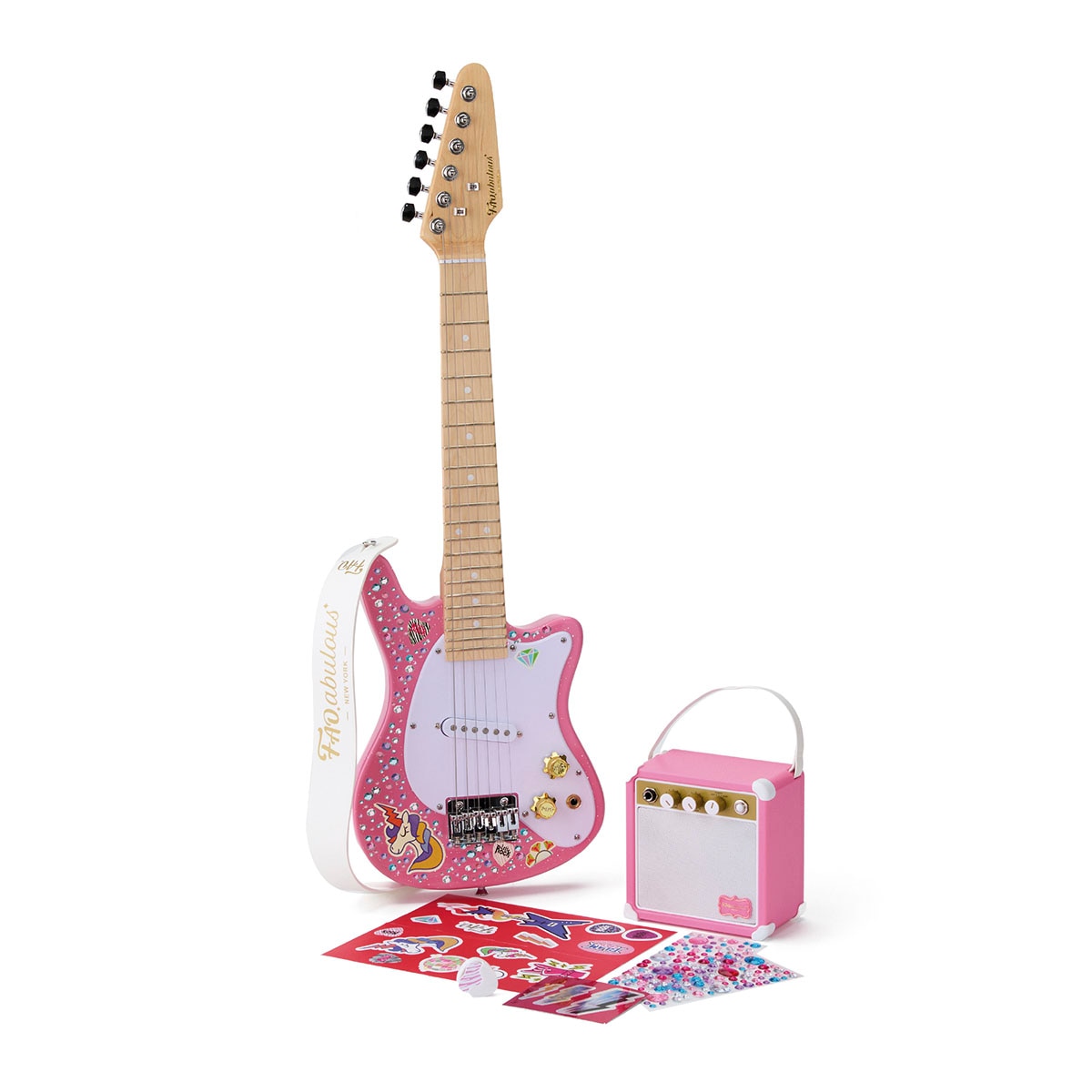 FAO.abulous – Guitarra eléctrica y amplificador para niños F.A.O. Schwarz.