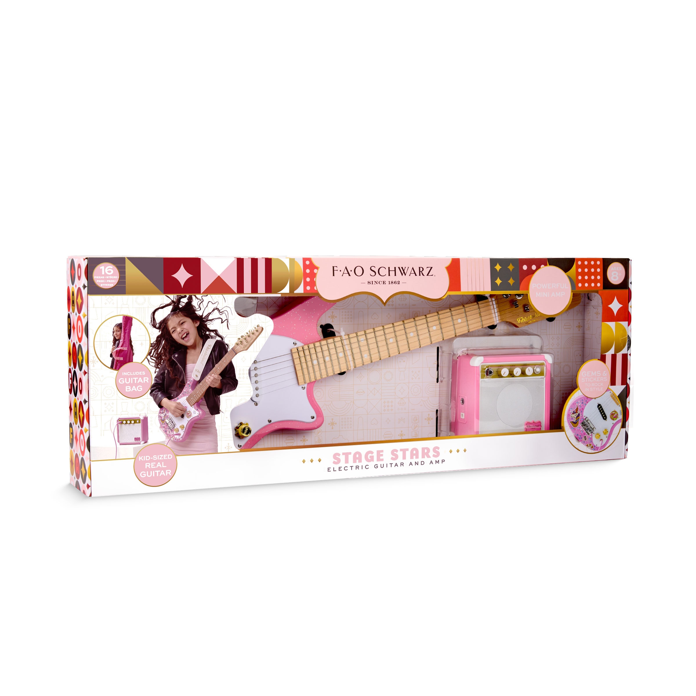 Guitarra eléctrica y amplificador para niños F.A.O. Schwarz 6
