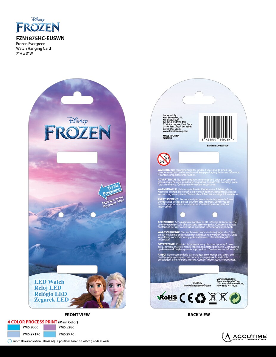 Reloj Led Frozen Kids Licensing 3