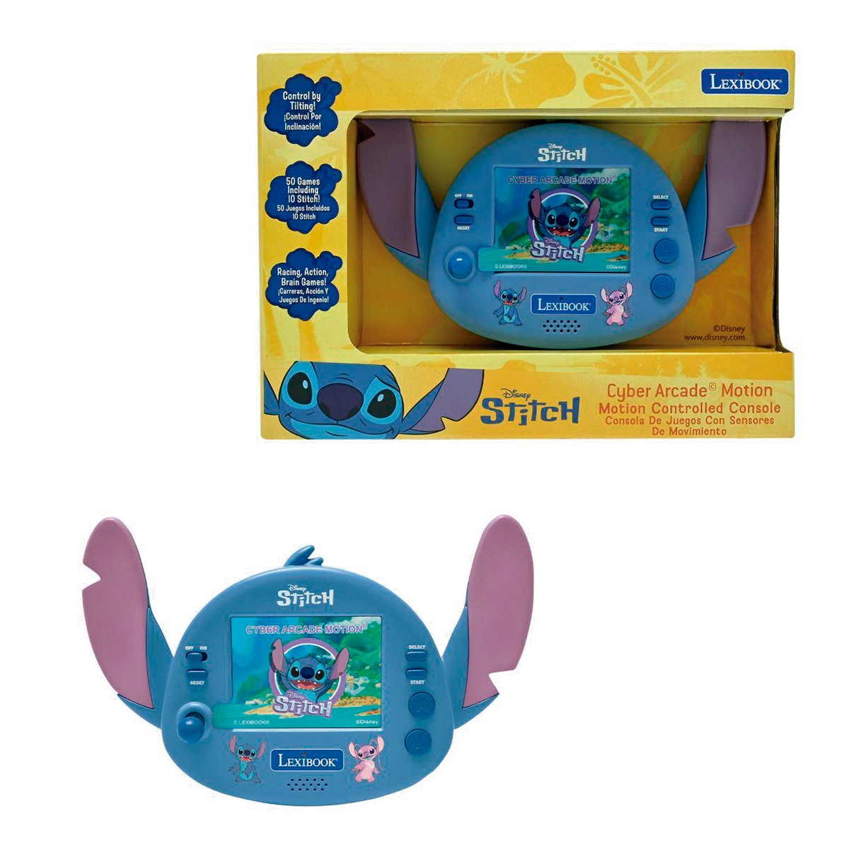 Consola de Jogos Portátil Disney Stitch Cyber Arcade Motion 1