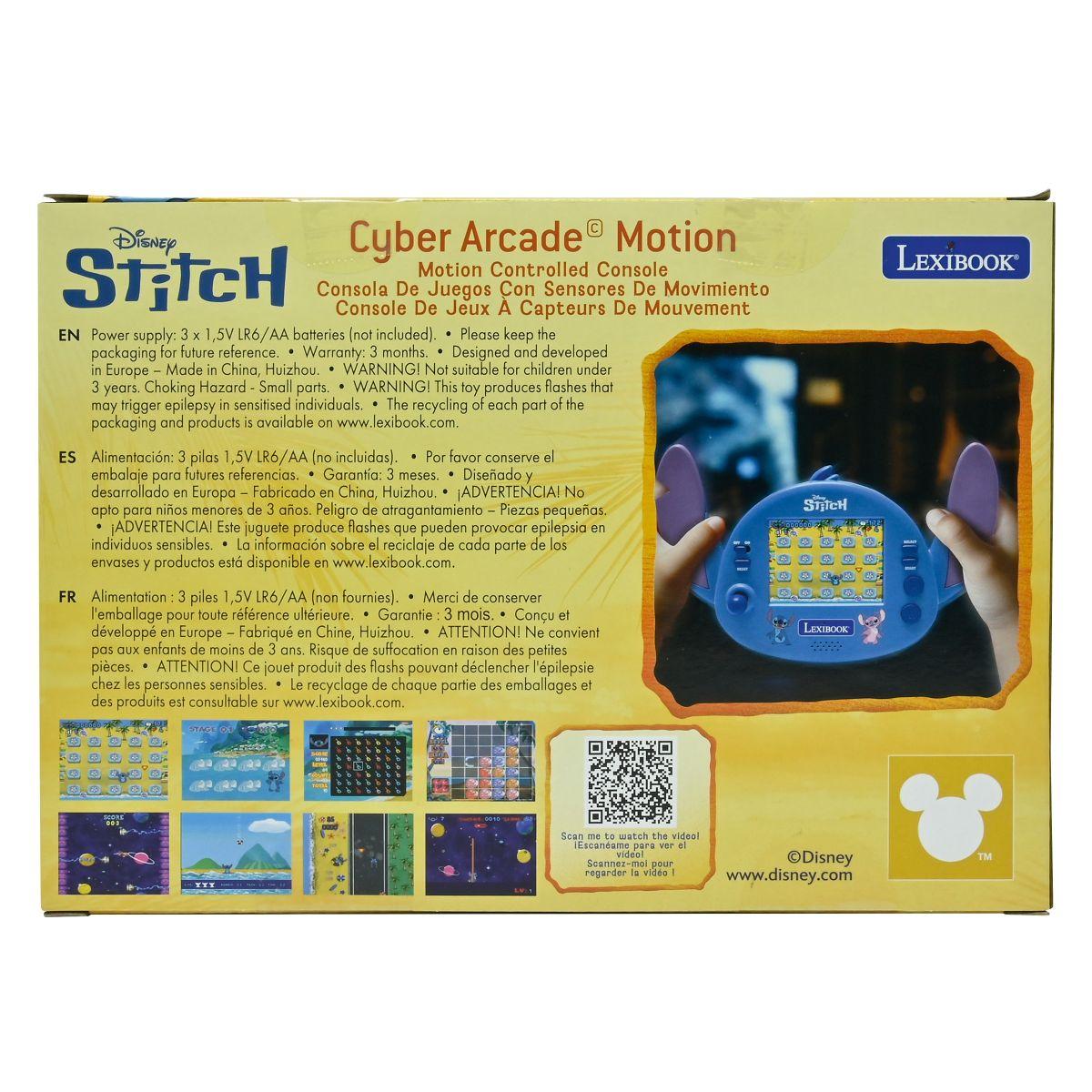 Consola de Jogos Portátil Disney Stitch Cyber Arcade Motion 6