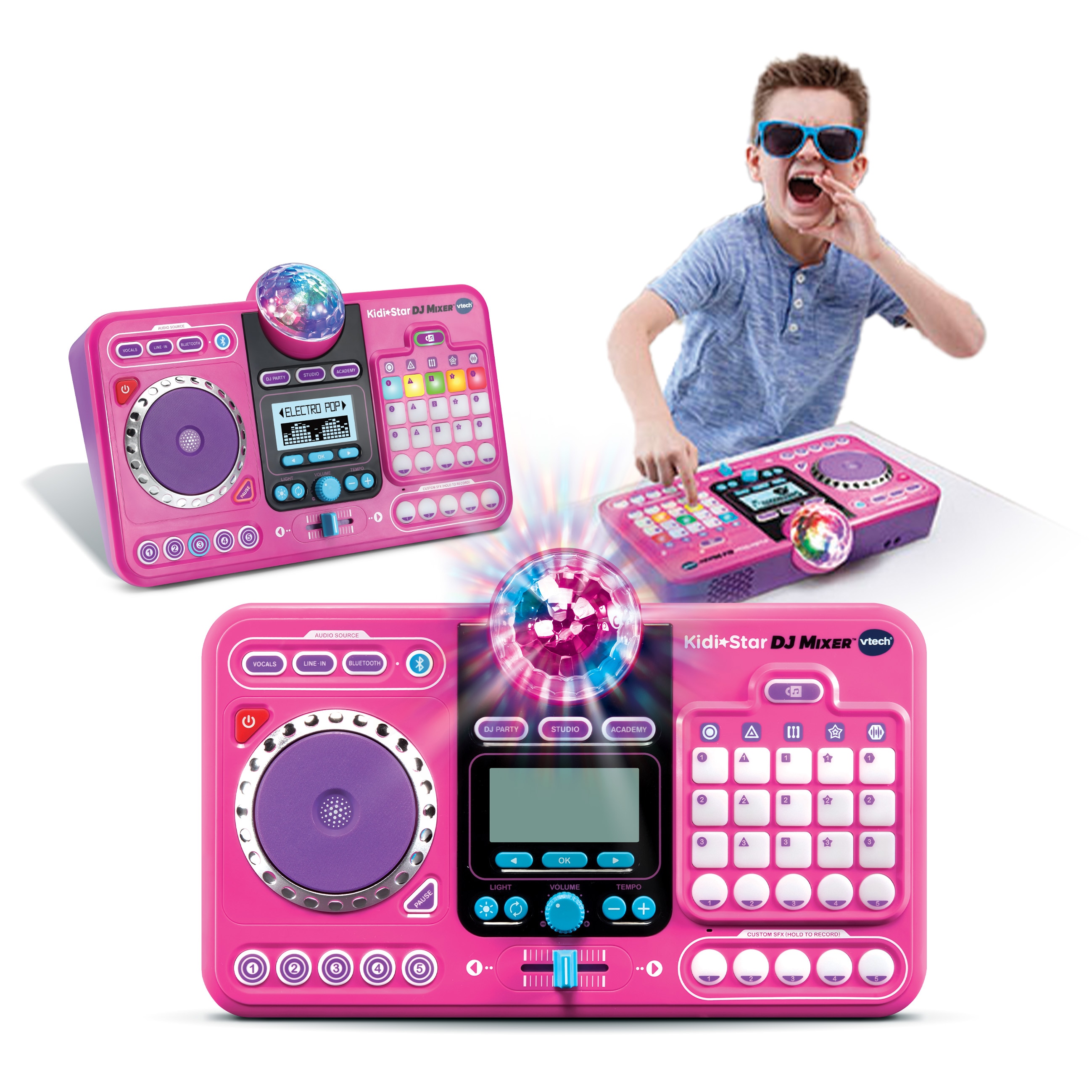 Mesa de mezclas Kidi DJ Mix rosa Vtech 2