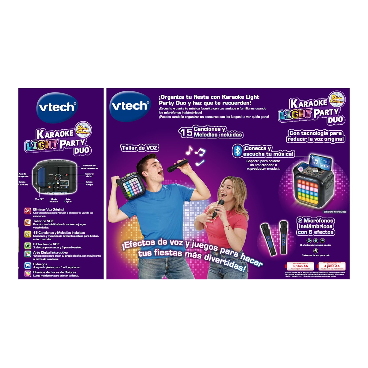 Karaoke light party Duo Disco edition Vtech 8