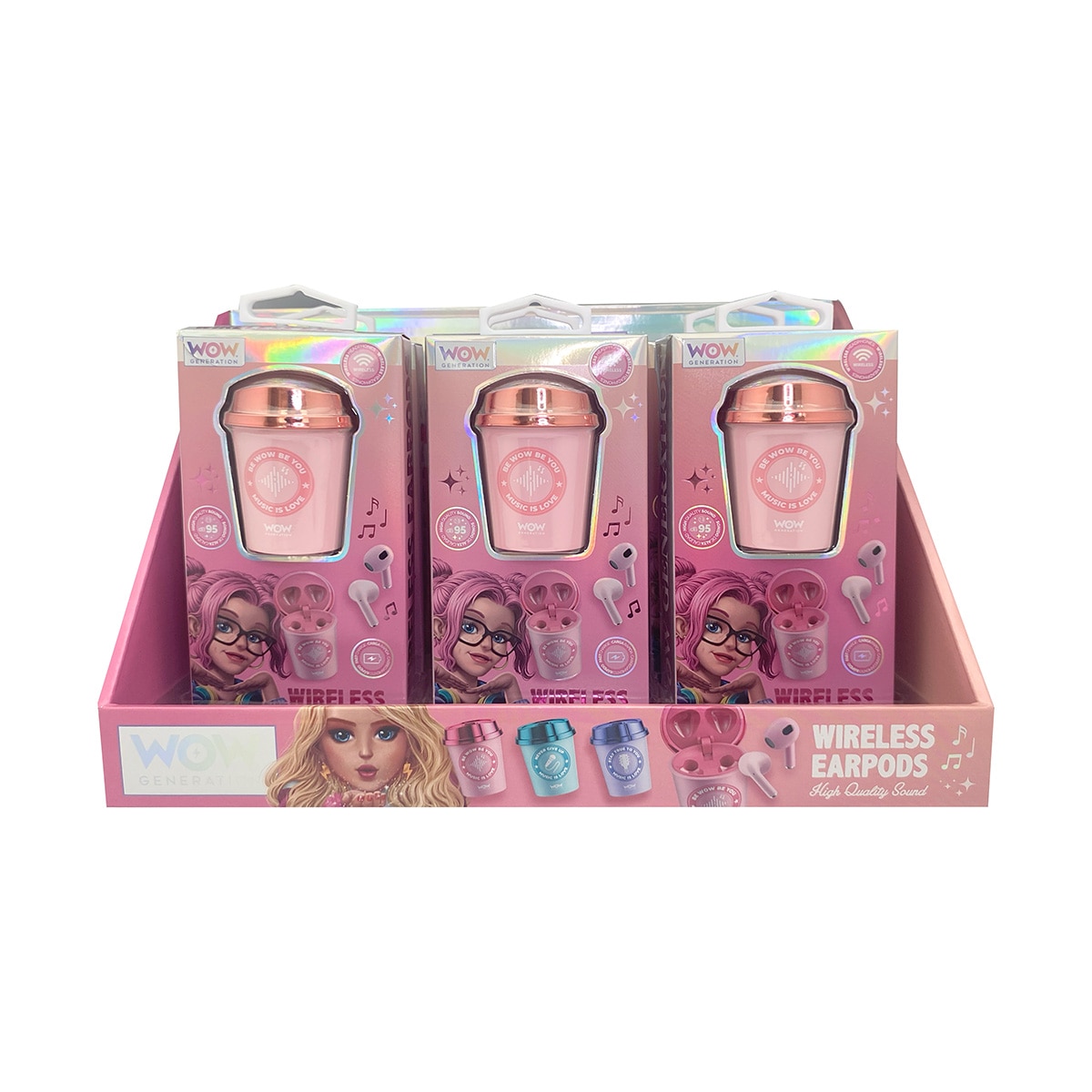 Auriculares Vaso Rosa WOW Generation Kids Licensing 10