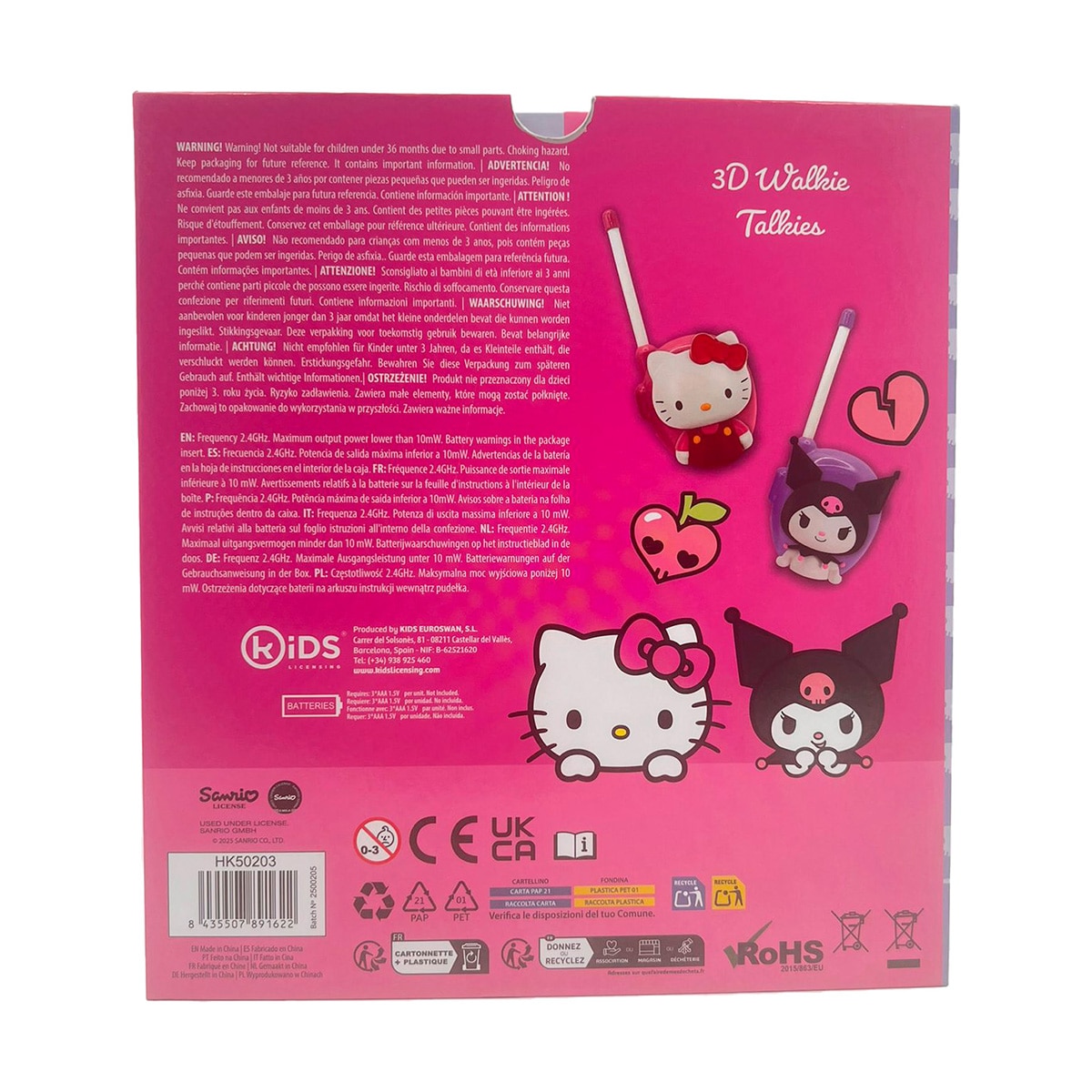 Walkie Talkie 3D Hello Kitty & Friends Kids Licensing 5