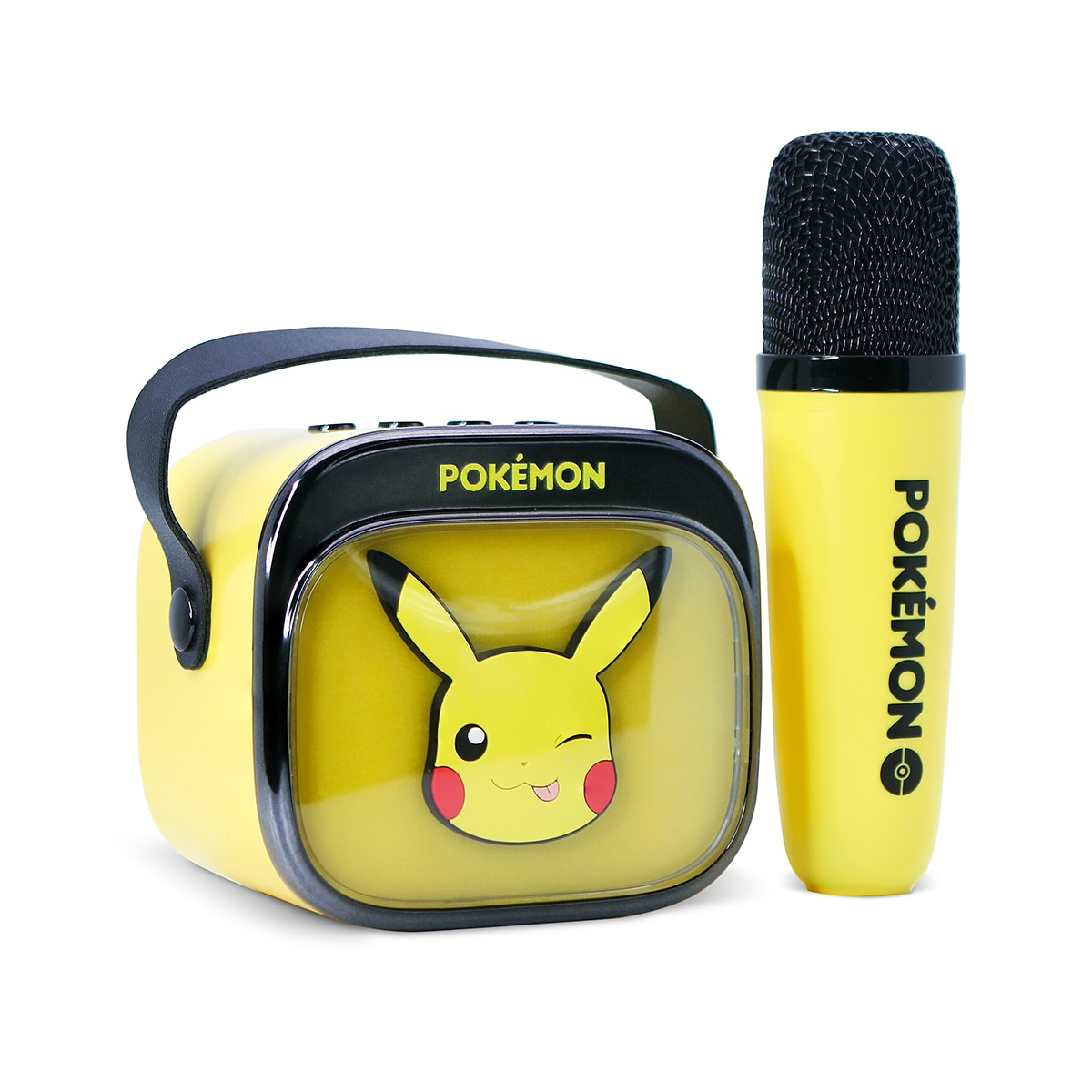 Pokemon Pikachu Altavoz y micro karaoke con luz LED 3