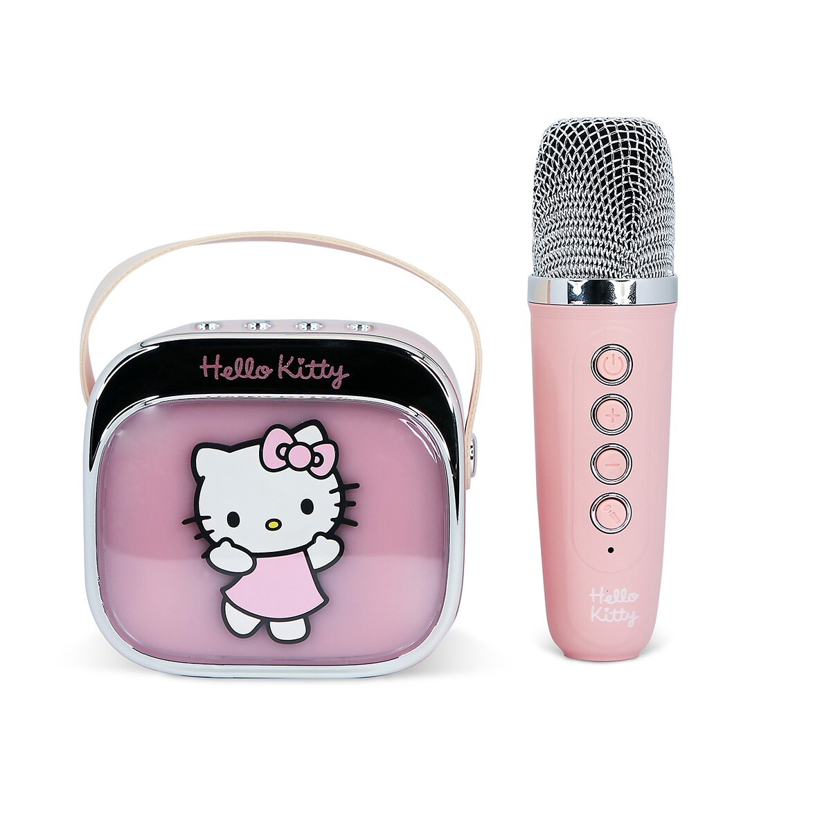 Hello Kitty Altavoz y micro karaoke con luz LED 2