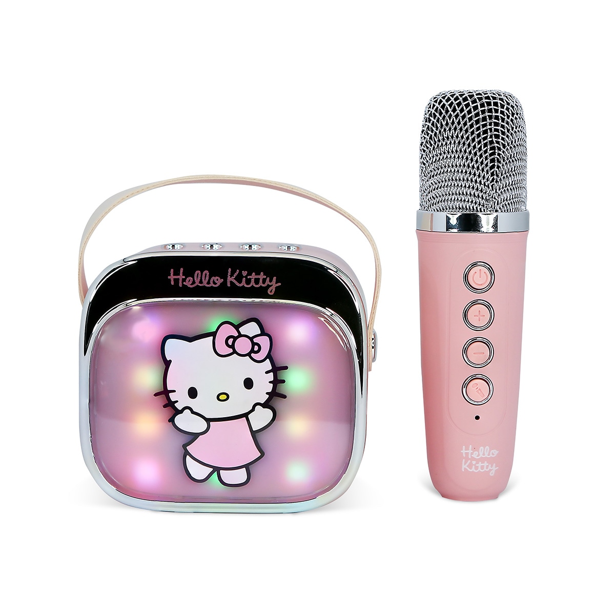 Hello Kitty Altavoz y micro karaoke con luz LED 3