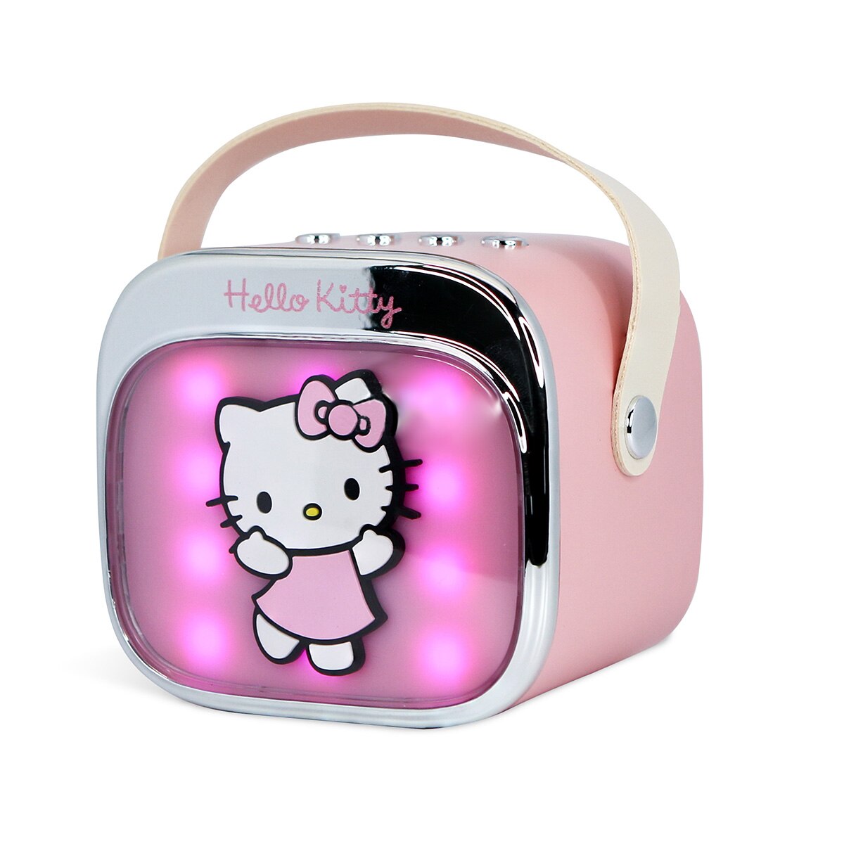 Hello Kitty Altavoz y micro karaoke con luz LED 7