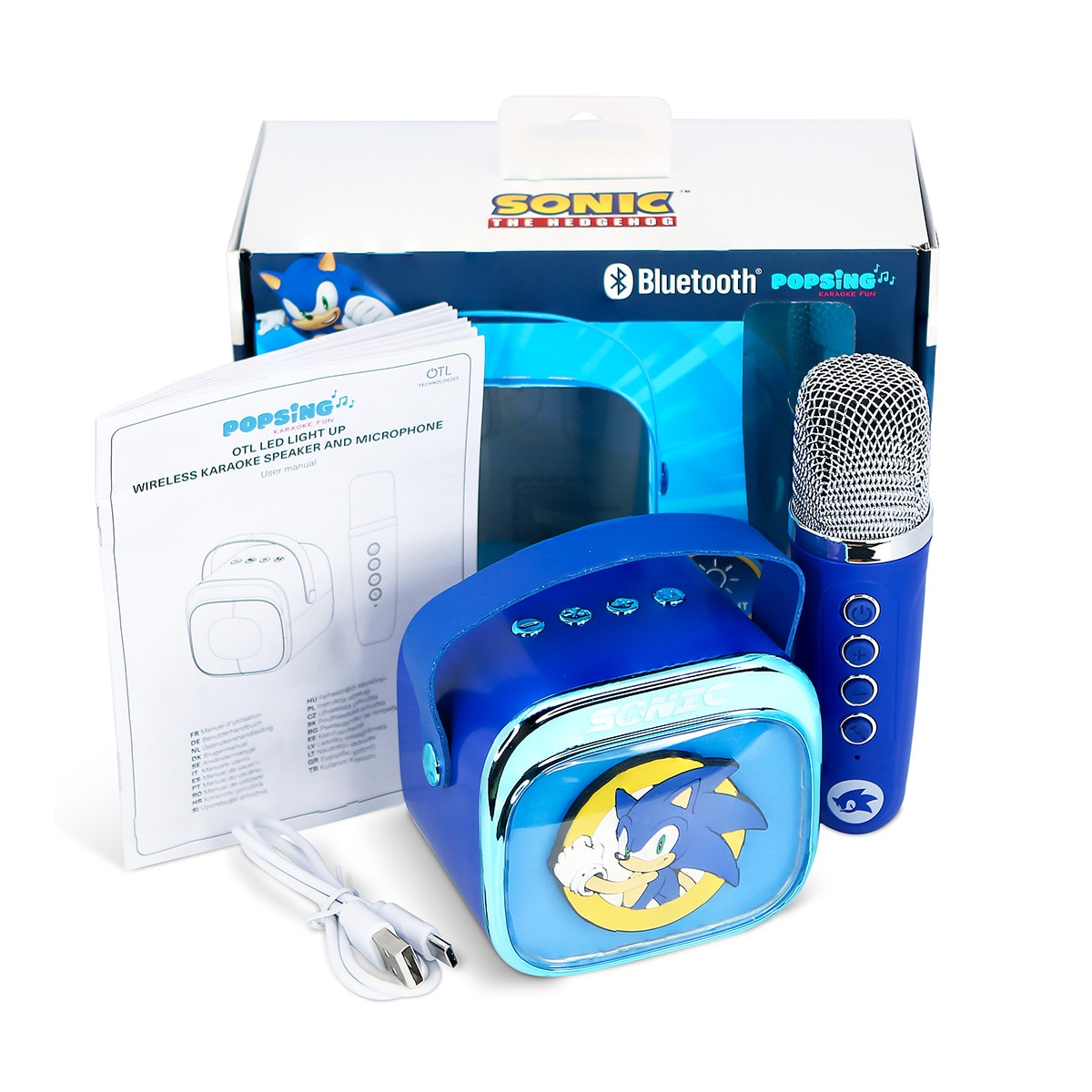 Sonic Altavoz y micro karaoke con luz LED 13