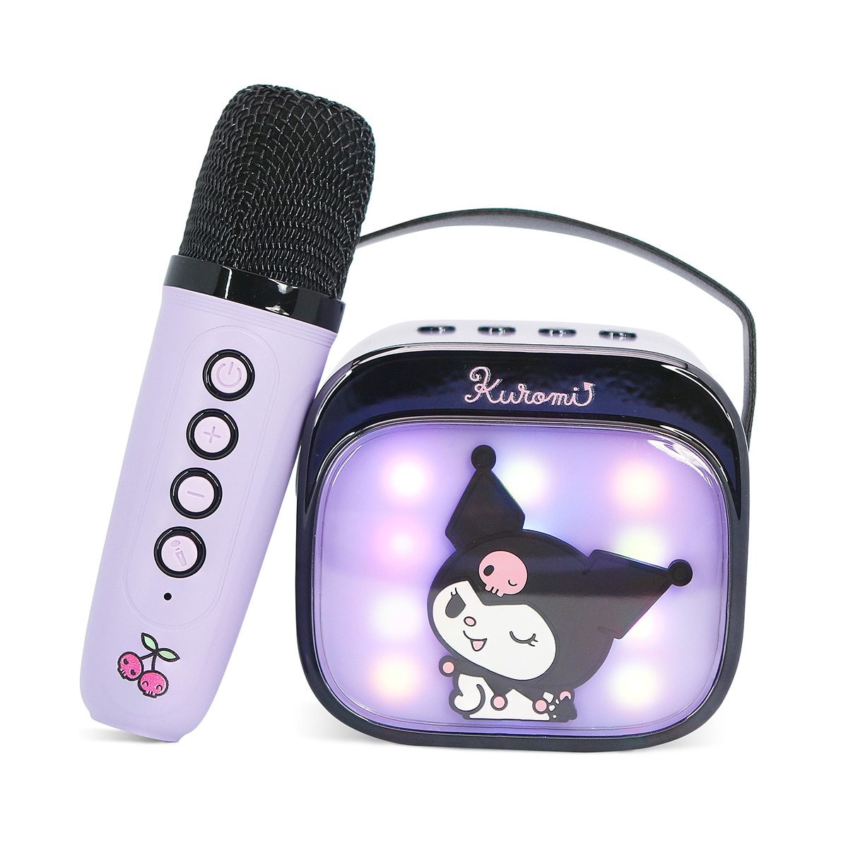 OTL – Kuromi altavoz y micro karaoke con luz LED.