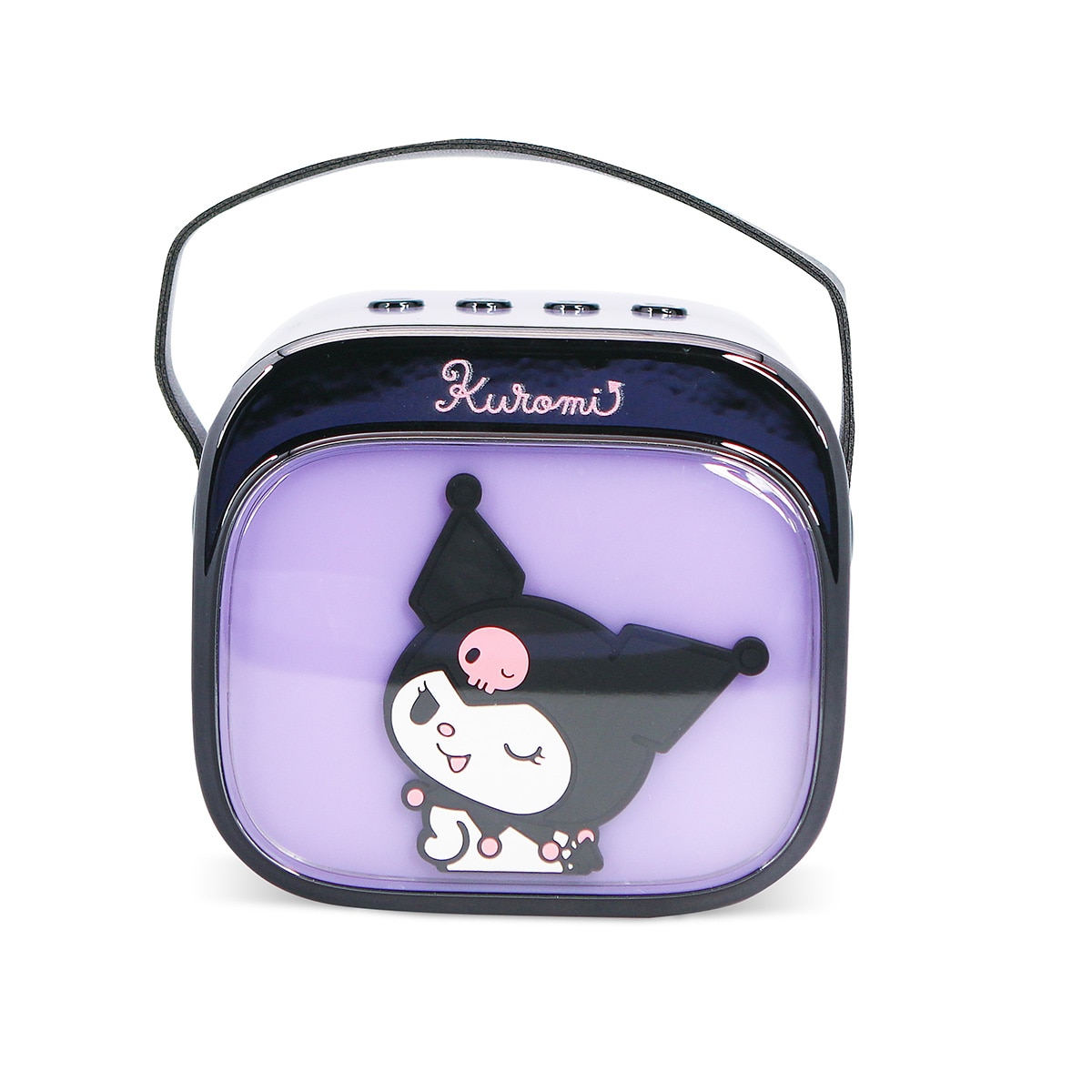Kuromi altavoz y micro karaoke con luz LED 9