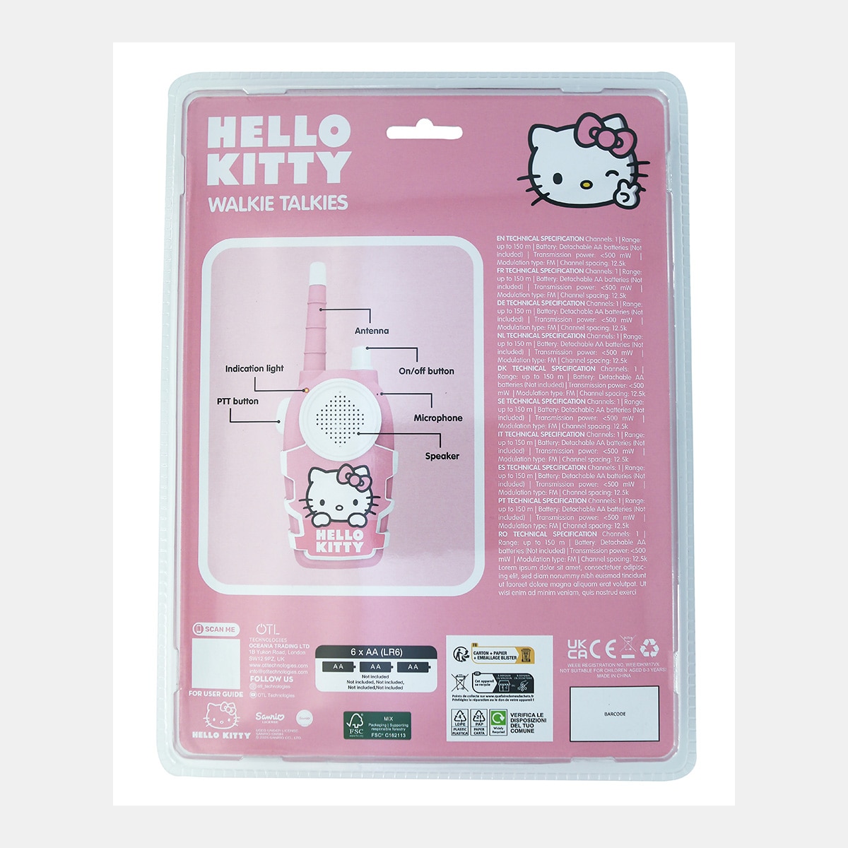 Walkie Talkie Set Hello Kitty 11