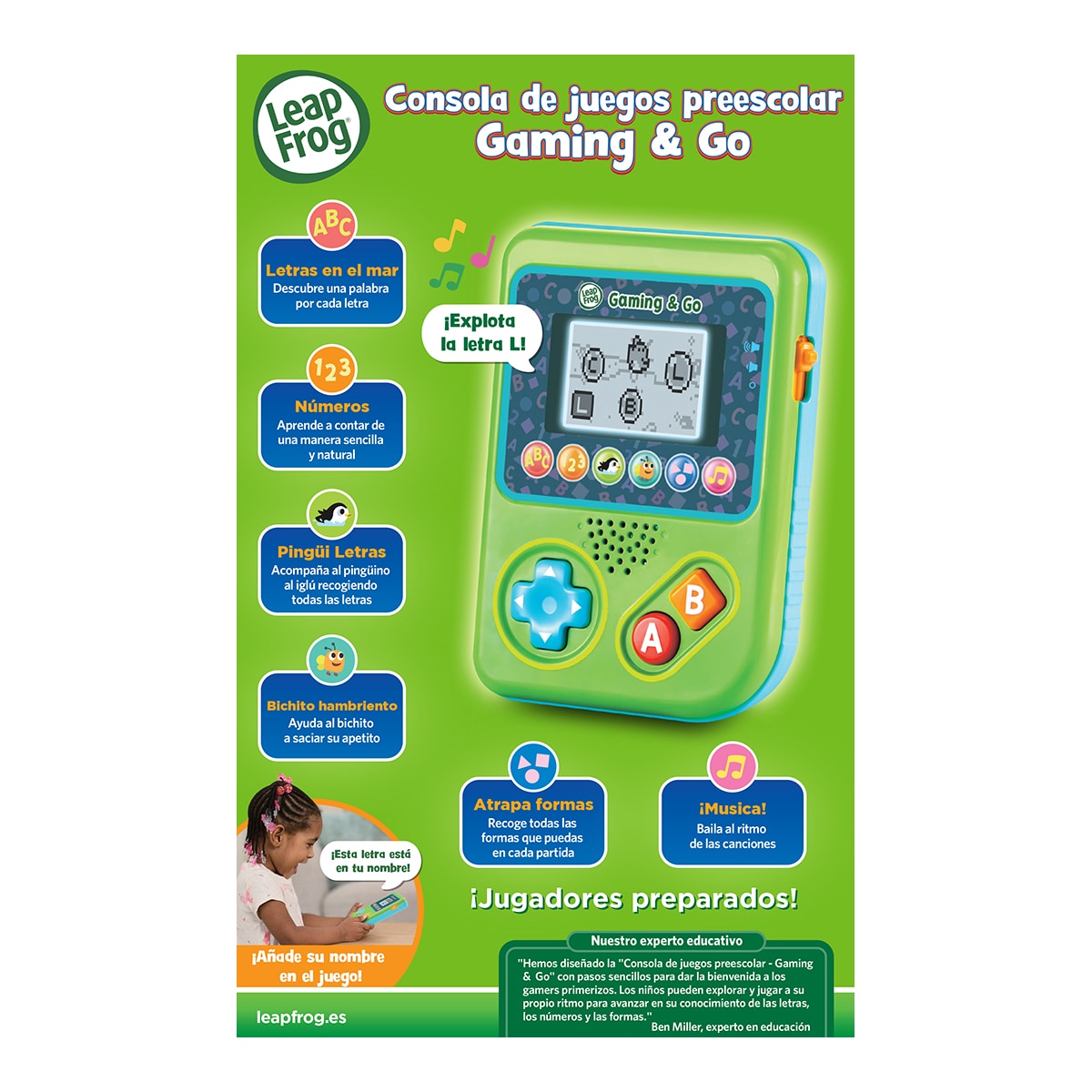 Consola de juegos preescolar Gaming and Go 4
