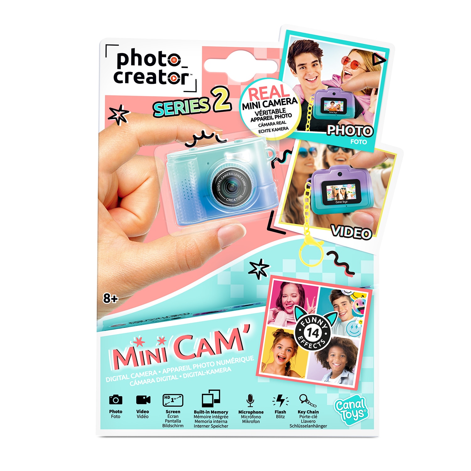 Mini Camara Bicolor Modelos Surtidos Canal Toys 14
