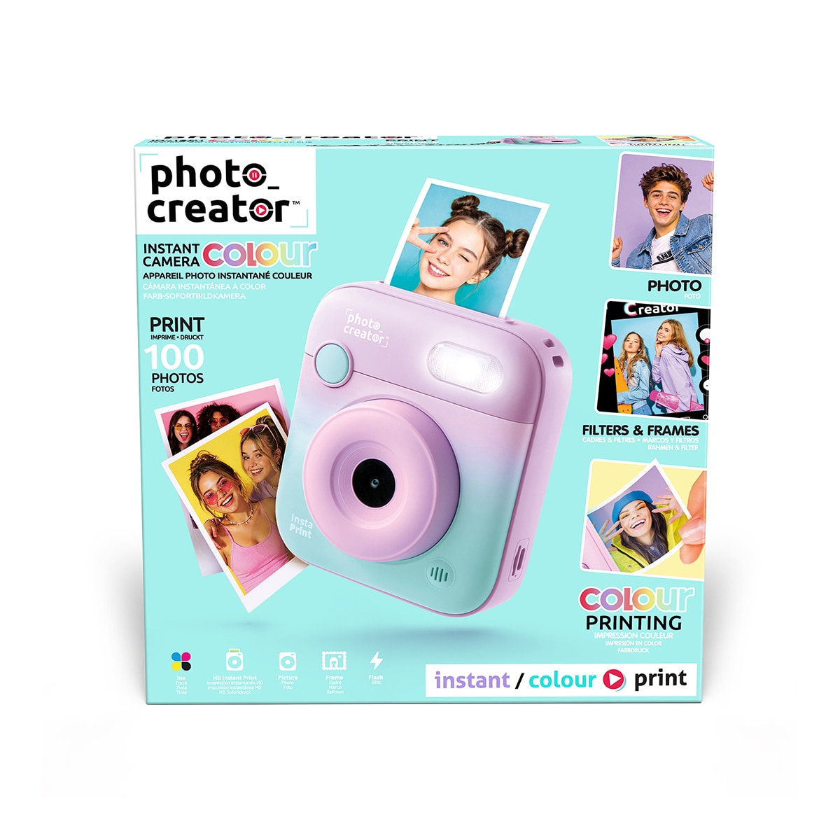 Camara Instantanea a Color Violeta Studio Creator 4