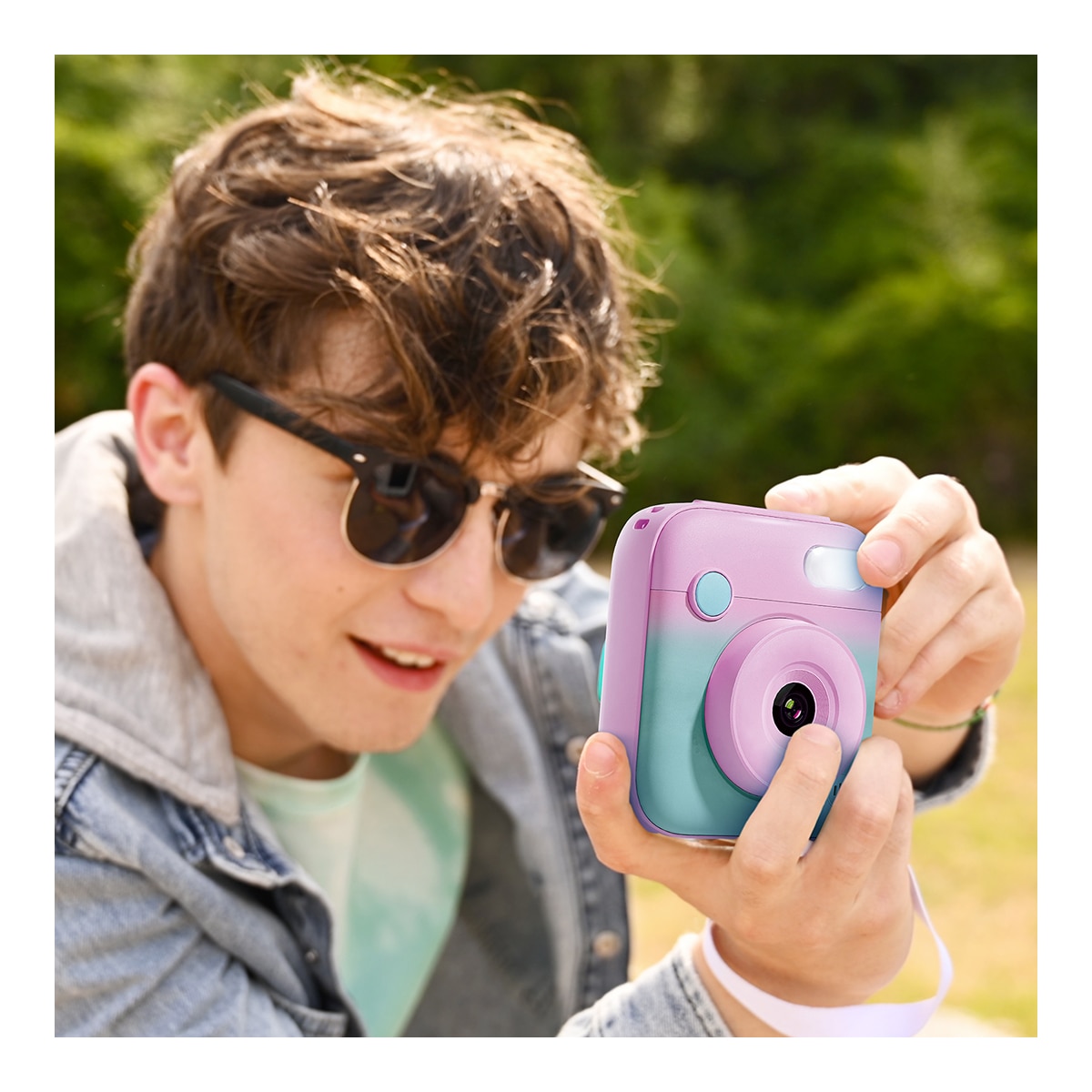 Camara Instantanea a Color Violeta Studio Creator 5