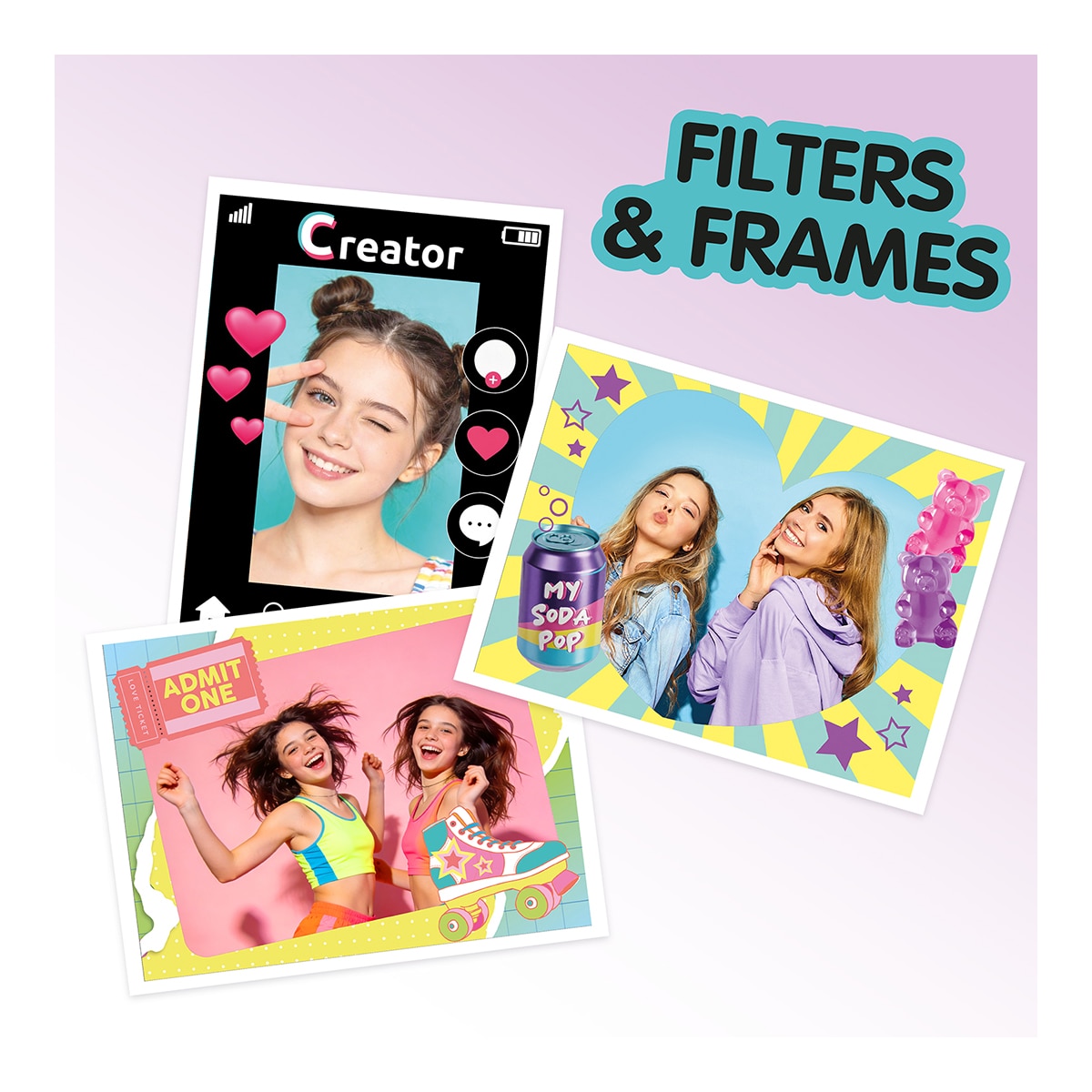 Camara Instantanea a Color Violeta Studio Creator 6