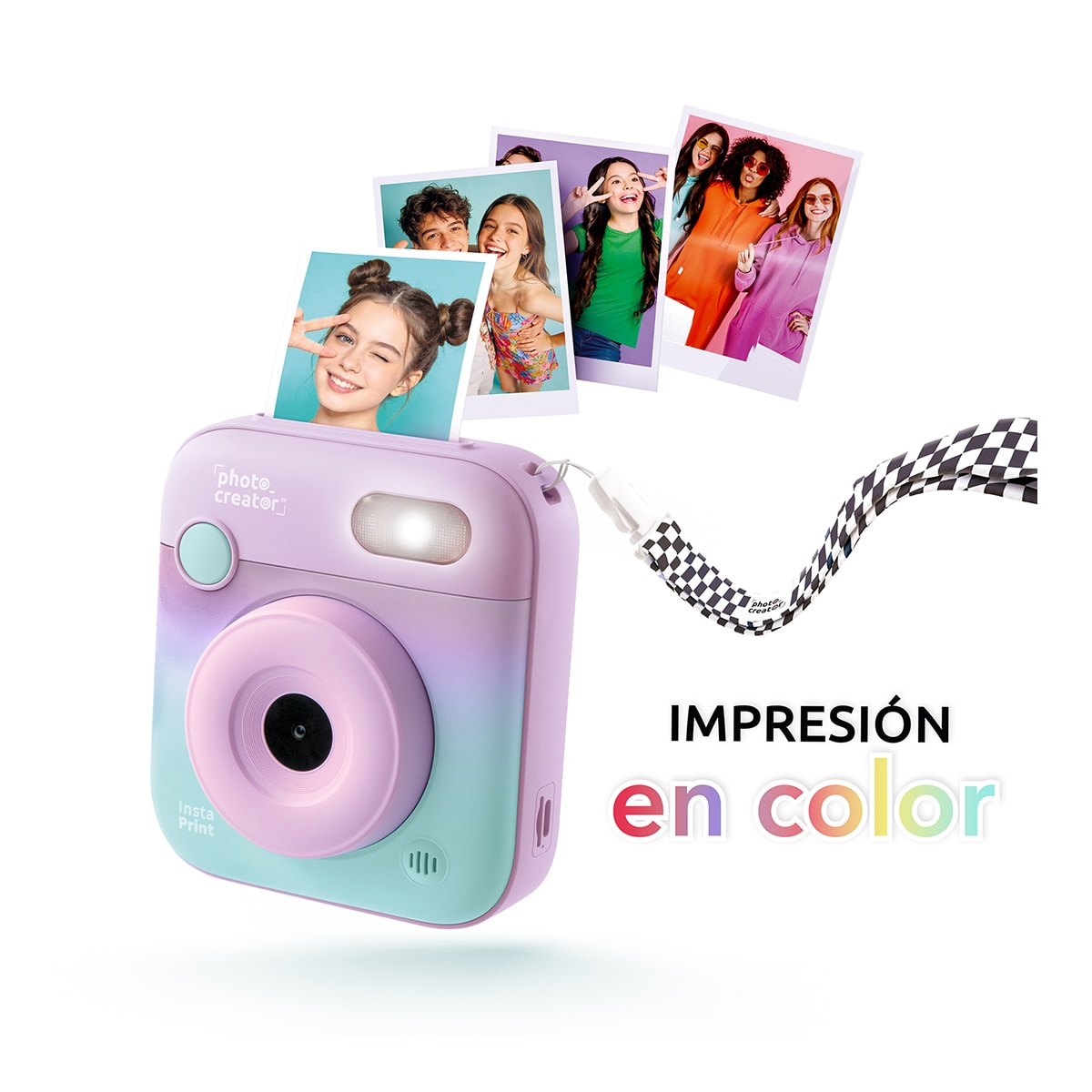 Camara Instantanea a Color Violeta Studio Creator 7