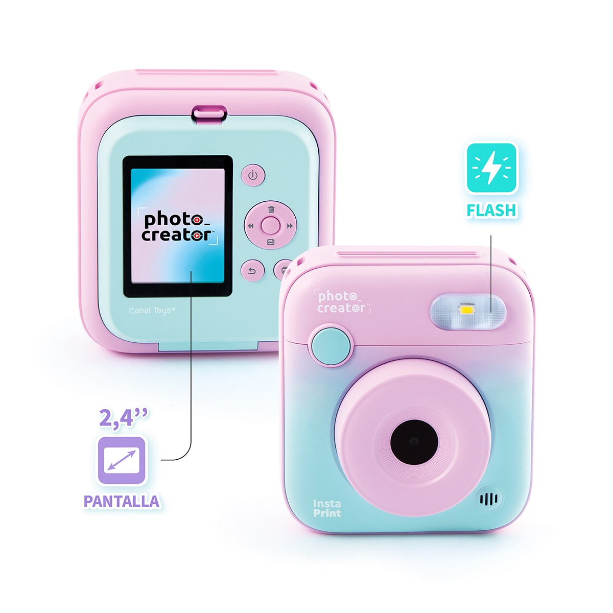 Camara Instantanea a Color Violeta Studio Creator 12