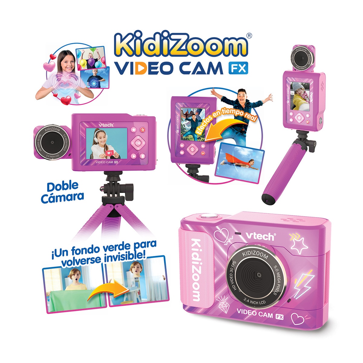 Video Cam FX Kidizoom Rosa Vtech 2