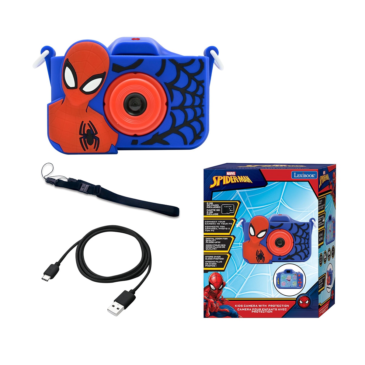Imagen 1 de Cámara infantil Spiderman Lexibook