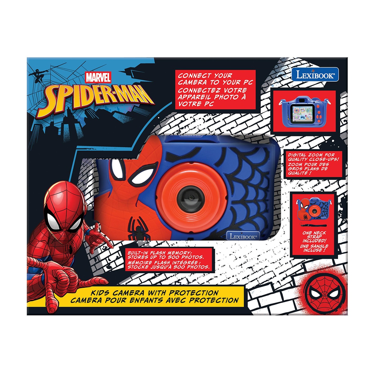 Imagen 2 de Cámara infantil Spiderman Lexibook