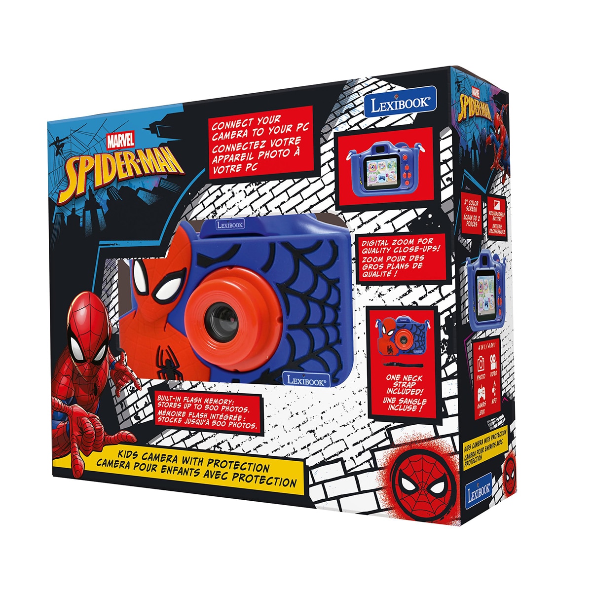 Imagen 4 de Cámara infantil Spiderman Lexibook