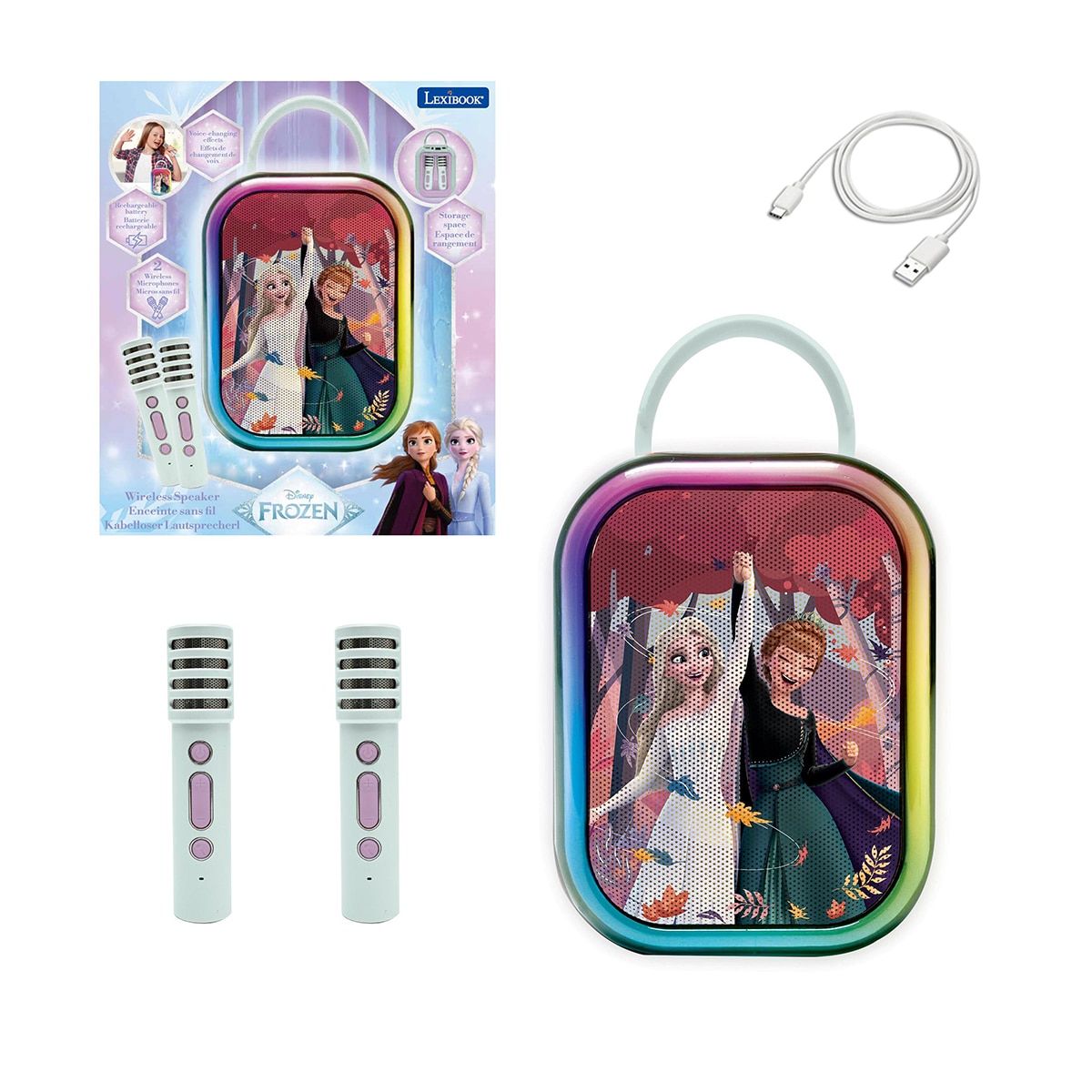 Imagem 0 de Karaoke Disney Frozen com Bluetooth® e 2 microfones sem fios