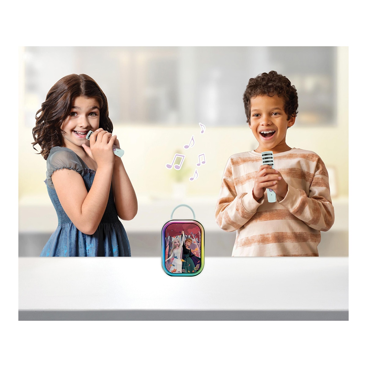 Karaoke Disney Frozen com Bluetooth® e 2 microfones sem fios 8