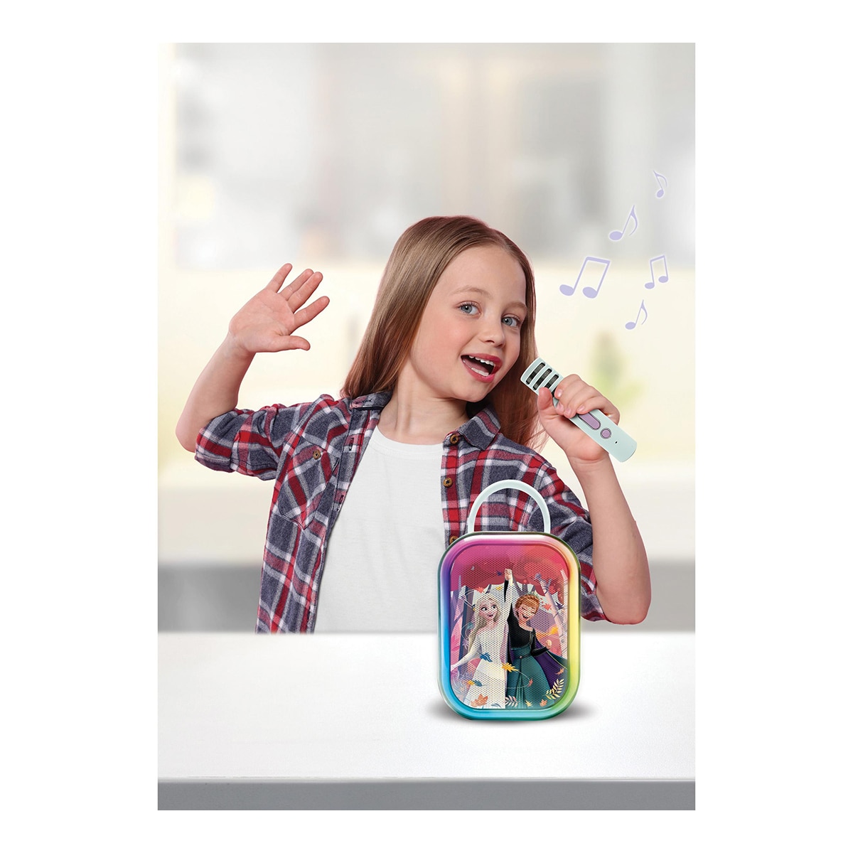 Karaoke Disney Frozen com Bluetooth® e 2 microfones sem fios 9