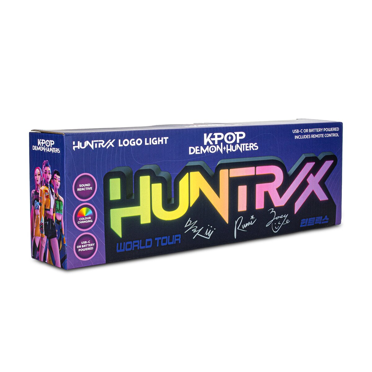 Imagen 1 de Lámpara Multicolor Logo Huntrix K-Pop Demon Hunters