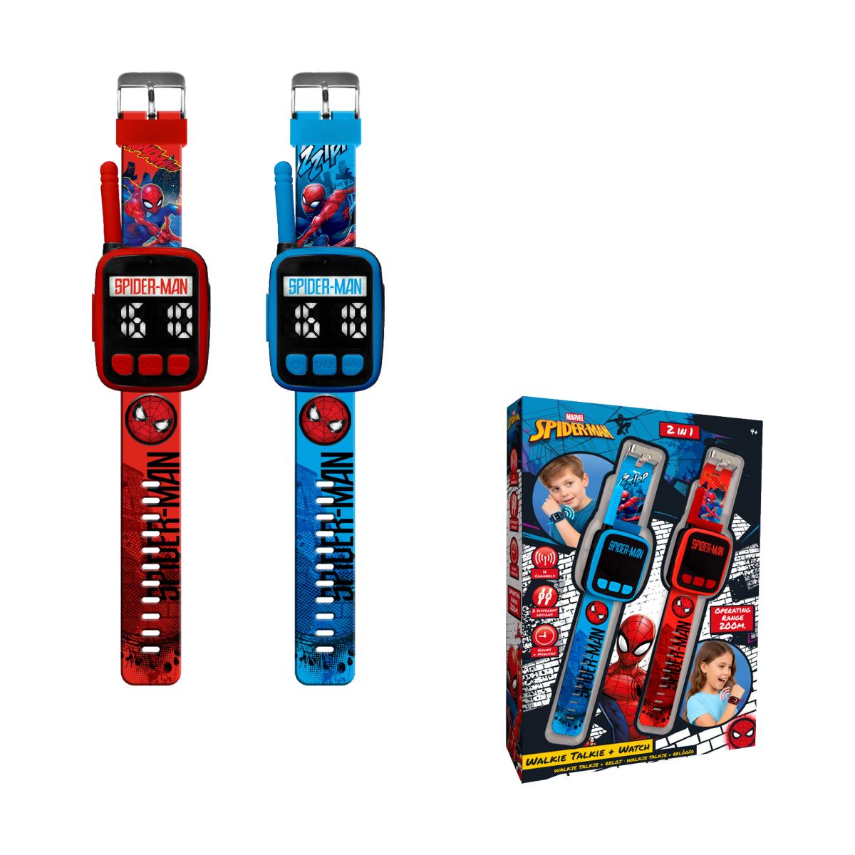 Walkie Talkie y Reloj 2 en 1 Slim Spiderman 2