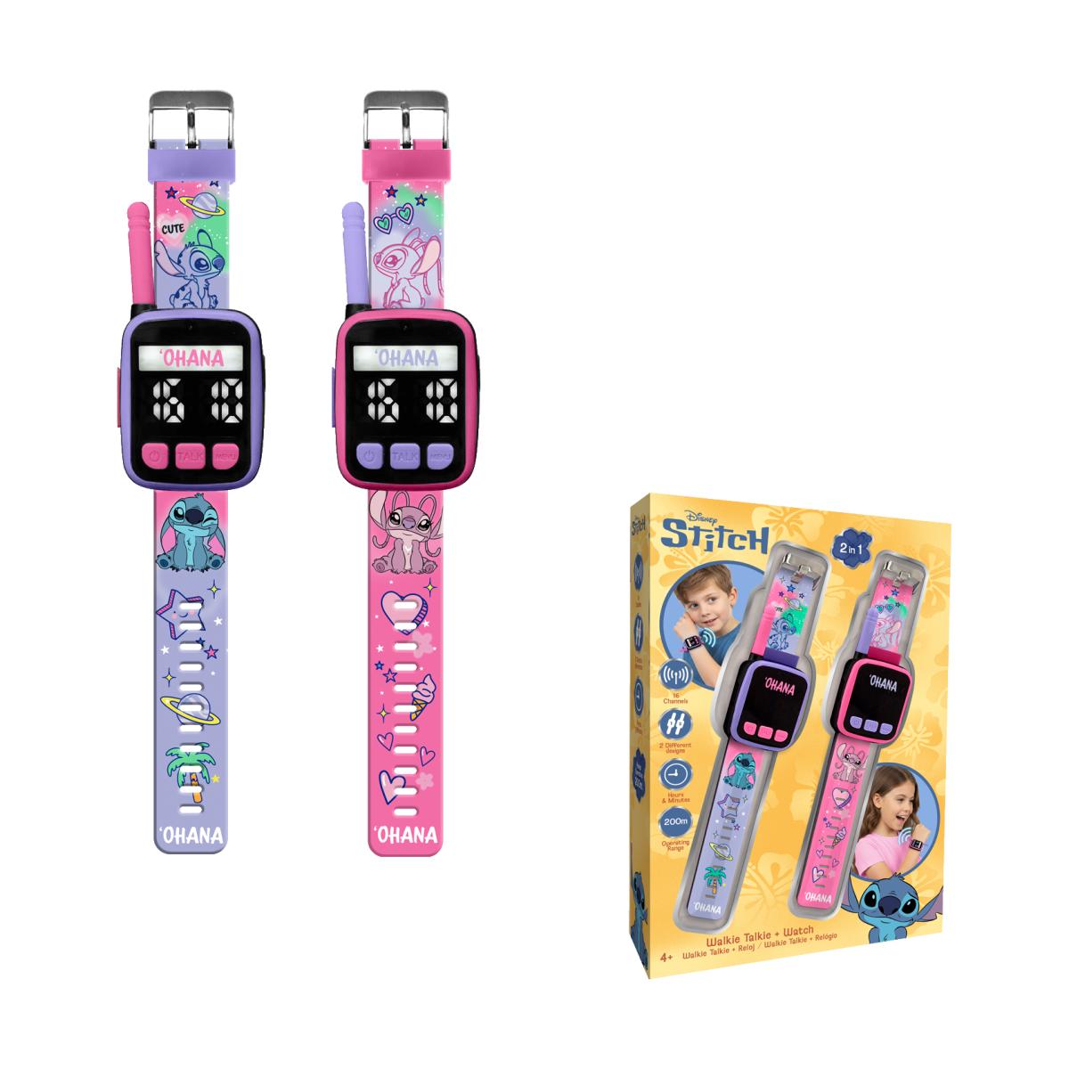 Walkie Talkie y Reloj 2 en 1 Slim Stitch 2