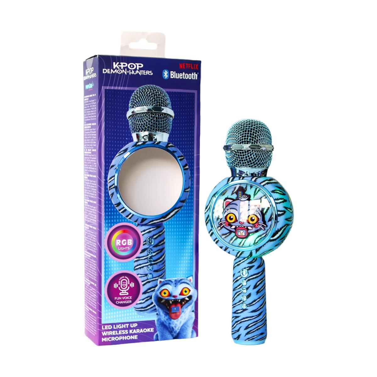 Micrófono Bluetooth con luz LED y altavoz con efectos de voz KPOP Demon Hunters Derpy 11