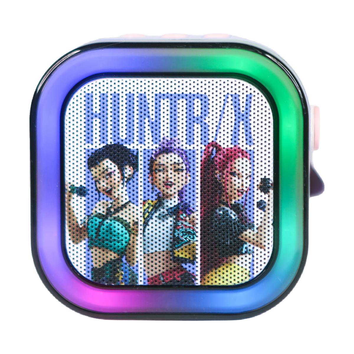 Altavoz con luz led y micrófono con efectos de voz KPOP Demon Hunters Huntrix 4