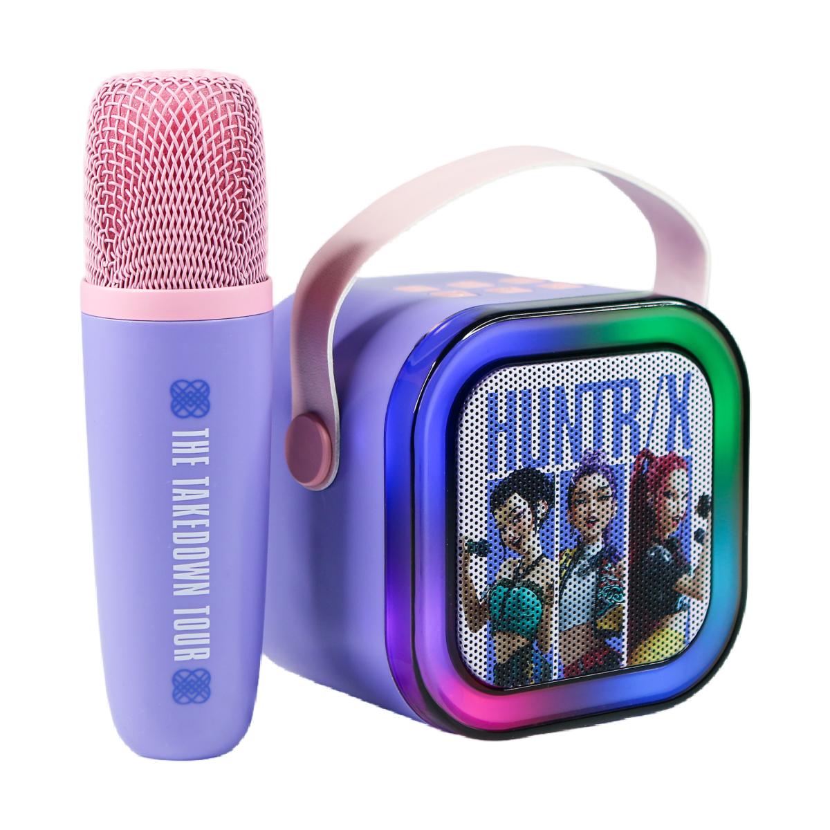 Altavoz con luz led y micrófono con efectos de voz KPOP Demon Hunters Huntrix 5